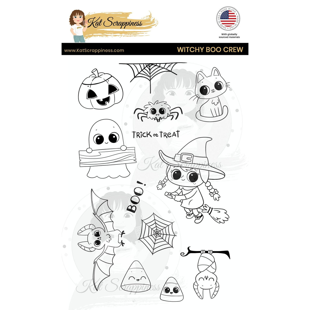 Witchy Boo Crew Stamp Set