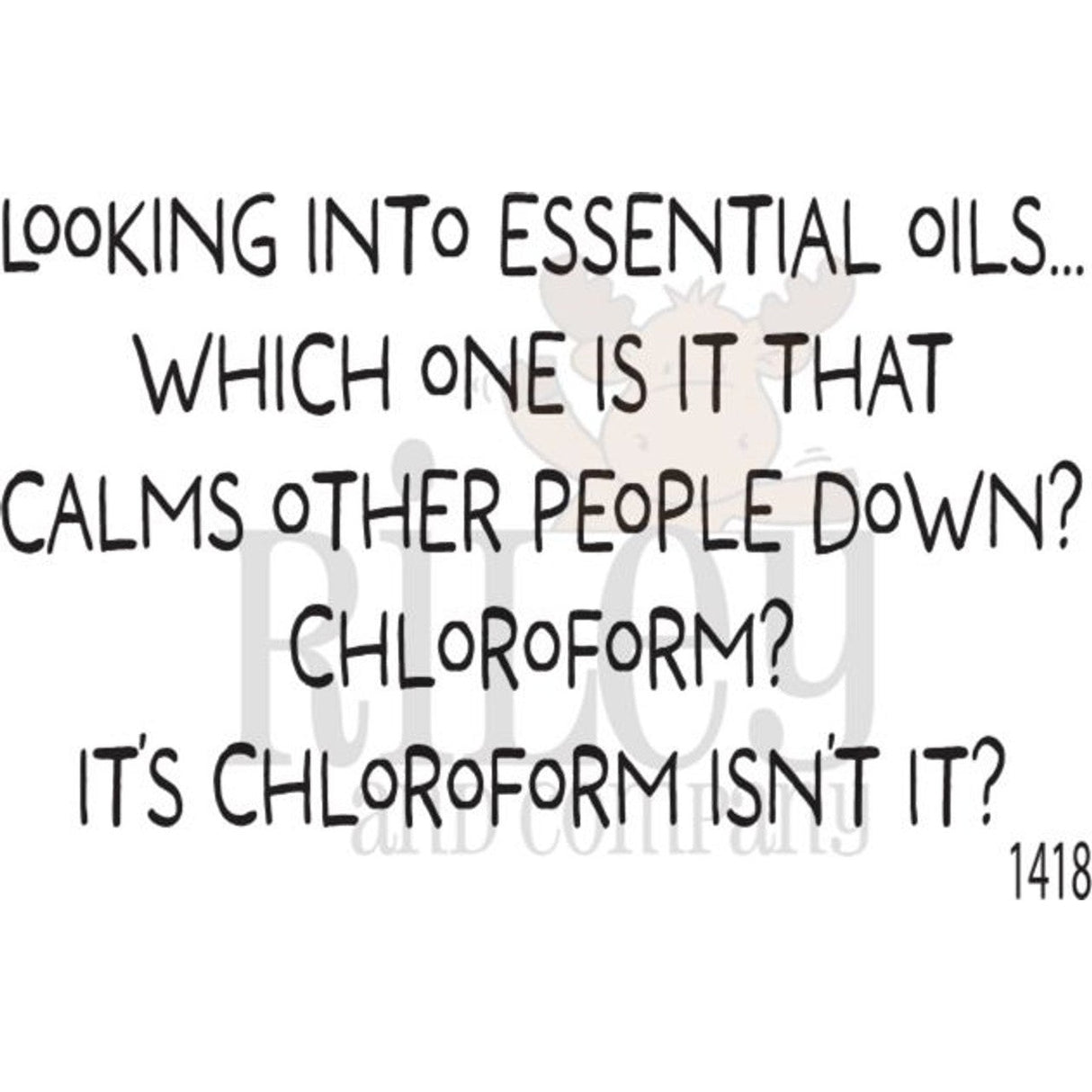 Essential Oil Clear Stamp by Riley & Co