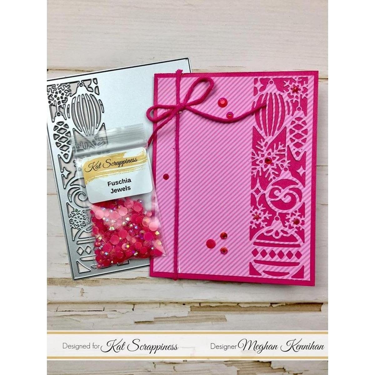 Ornament Strip Cover Plate Die by Kat Scrappiness - Kat Scrappiness