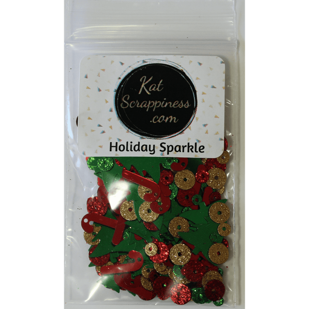 Holiday Sparkles Sequin Mix - Christmas Sequin Mix - Kat Scrappiness