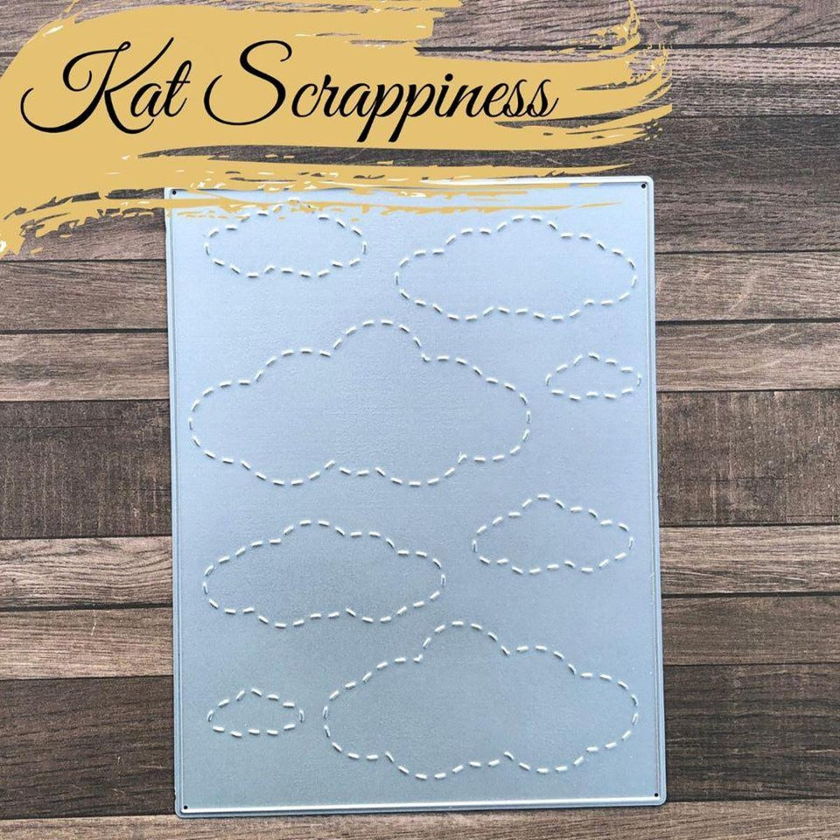 Stitched Cloud Backdrop Die by Kat Scrappiness - Kat Scrappiness