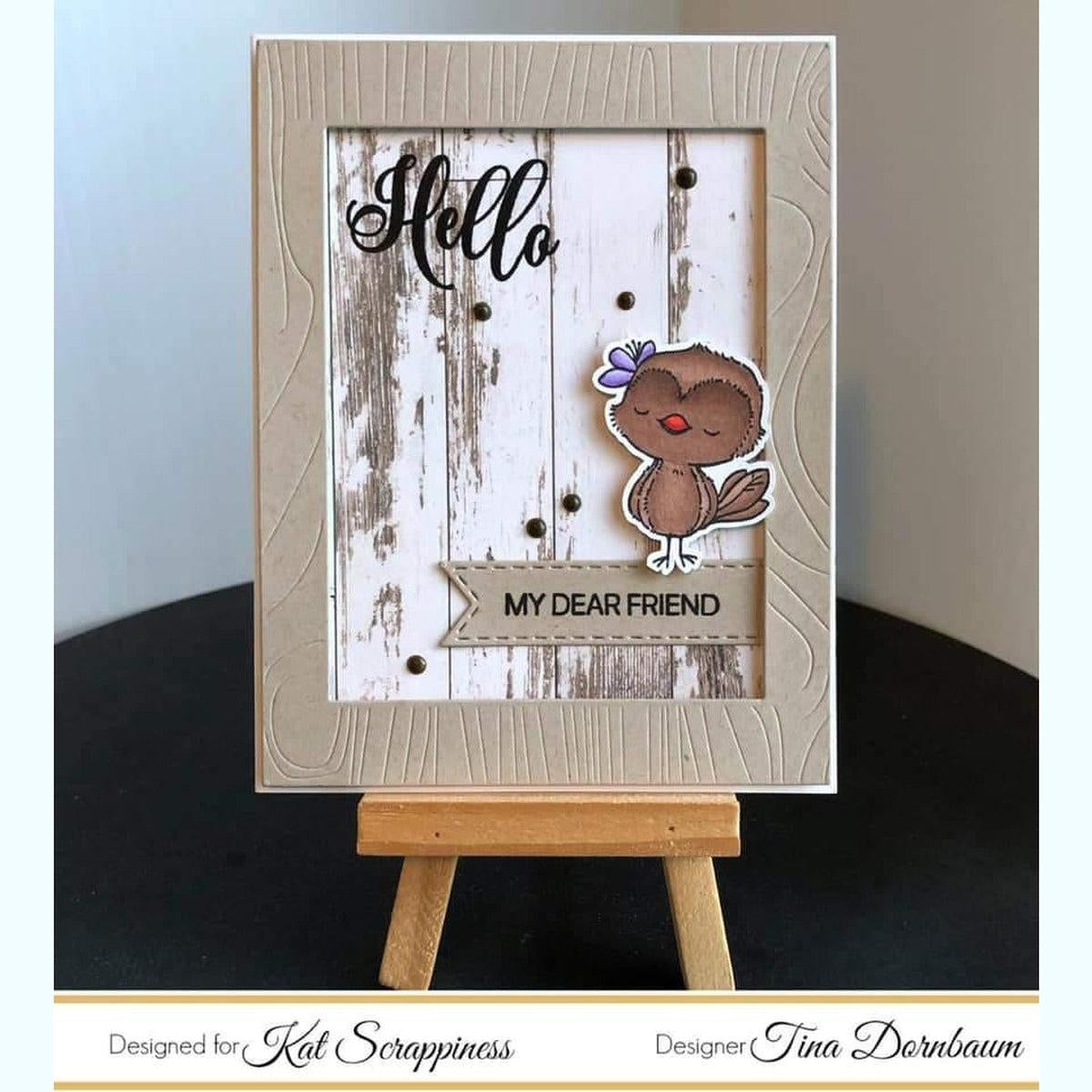 Wood Grain Frame Die by Kat Scrappiness - Kat Scrappiness