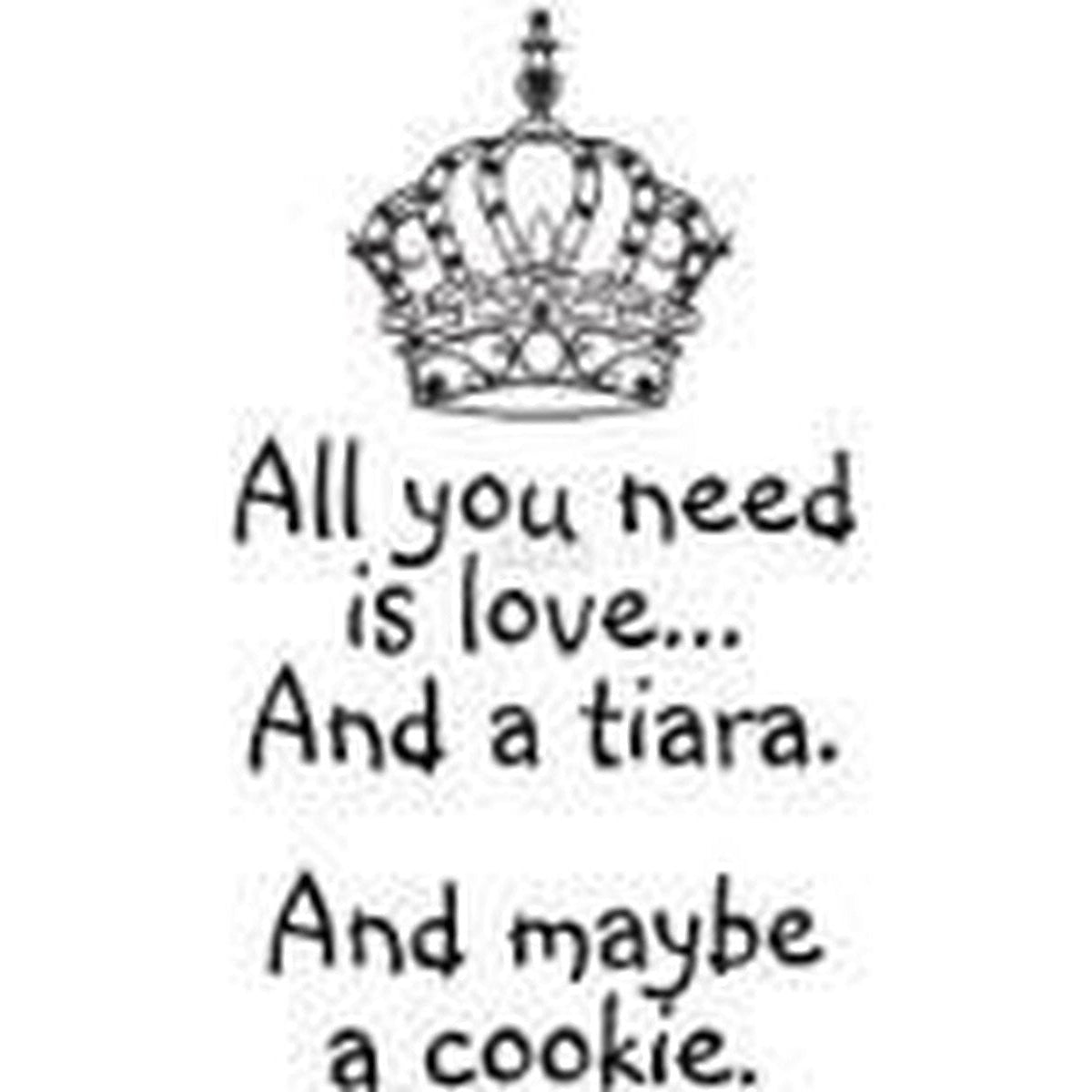 All You Need Is A Tiara Cling Stamp by Riley & Co - Kat Scrappiness