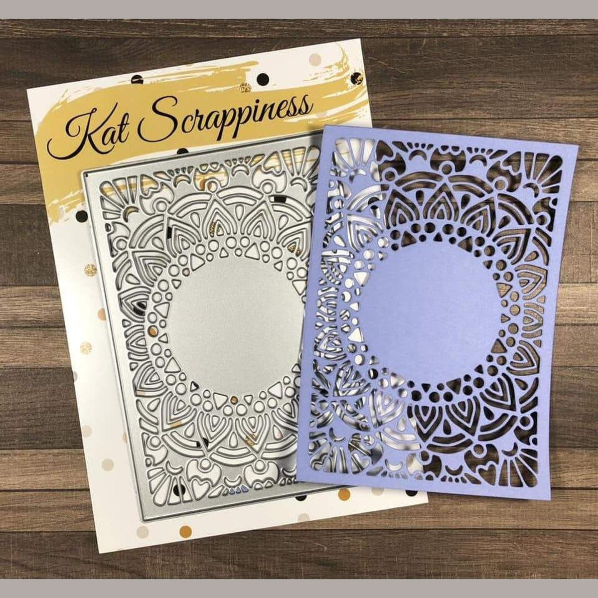 Medallion Coverplate Die by Kat Scrappiness - Kat Scrappiness