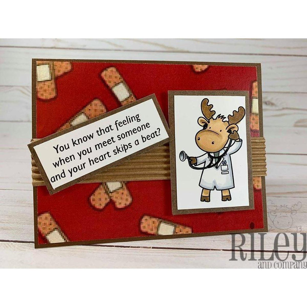 Your Heart Skips A Beat Cling Stamp by Riley & Co - Kat Scrappiness