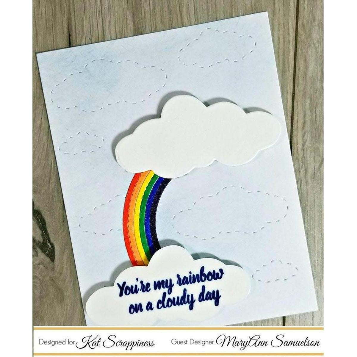 Stitched Cloud Backdrop Die by Kat Scrappiness - Kat Scrappiness