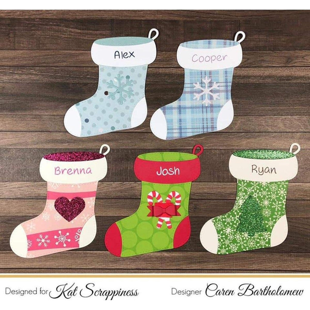 Build a Stocking (Christmas) Dies by Kat Scrappiness - Kat Scrappiness