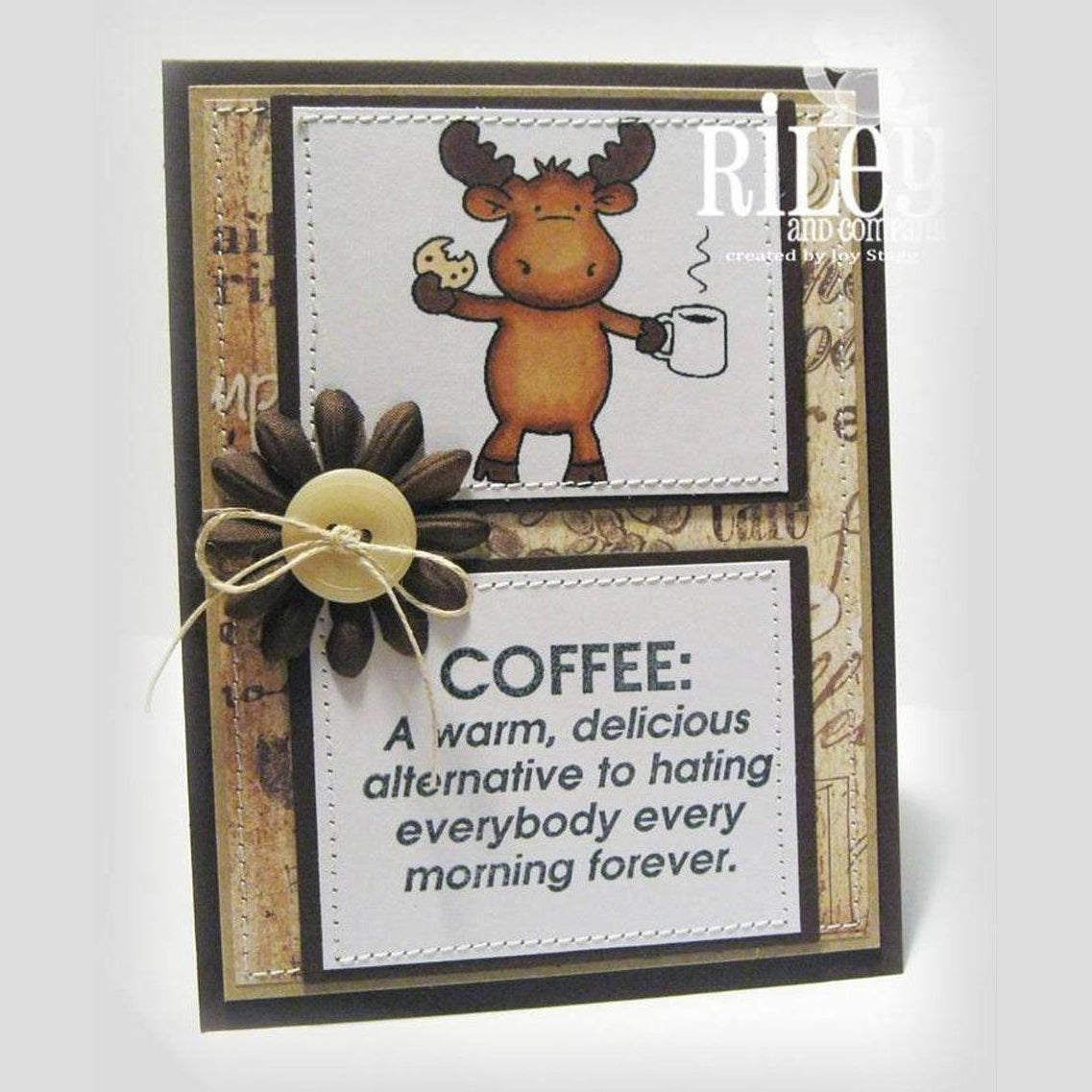 Hating Everybody Cling Stamp by Riley & Co - Kat Scrappiness