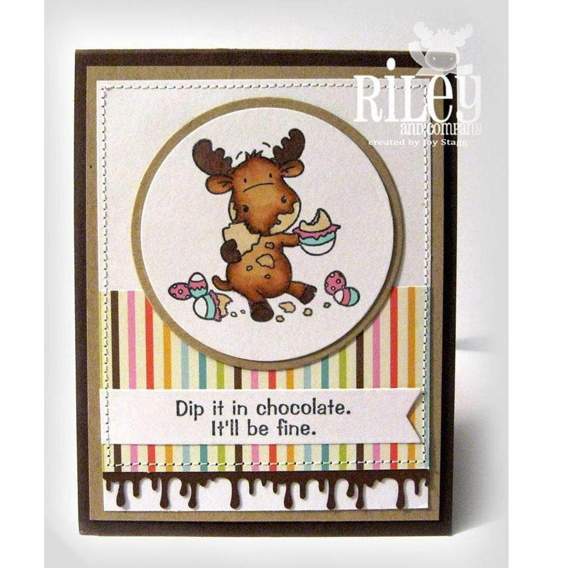 Dip it in Chocolate Cling Stamp by Riley & Co - Kat Scrappiness