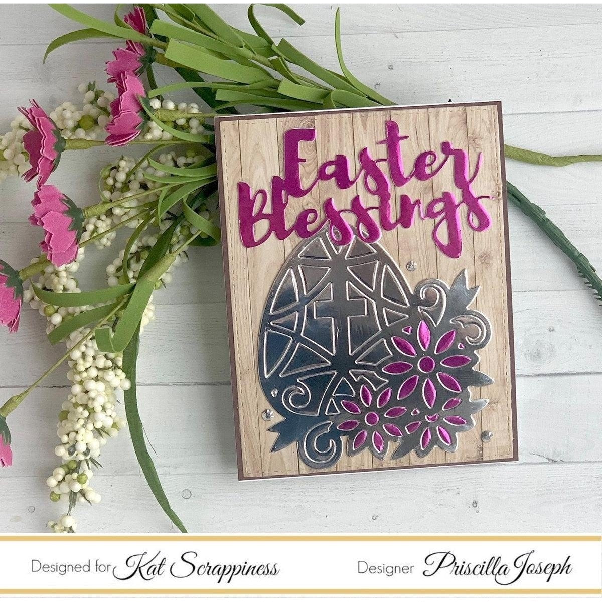 Faberge Egg with Cross Die by Kat Scrappiness - Kat Scrappiness