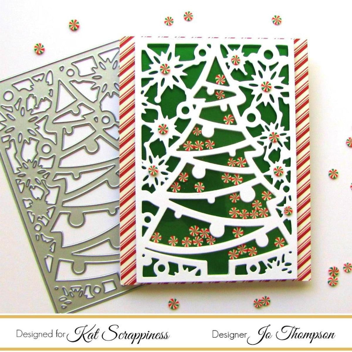 Christmas Tree Coverplate Die by Kat Scrappiness - Kat Scrappiness