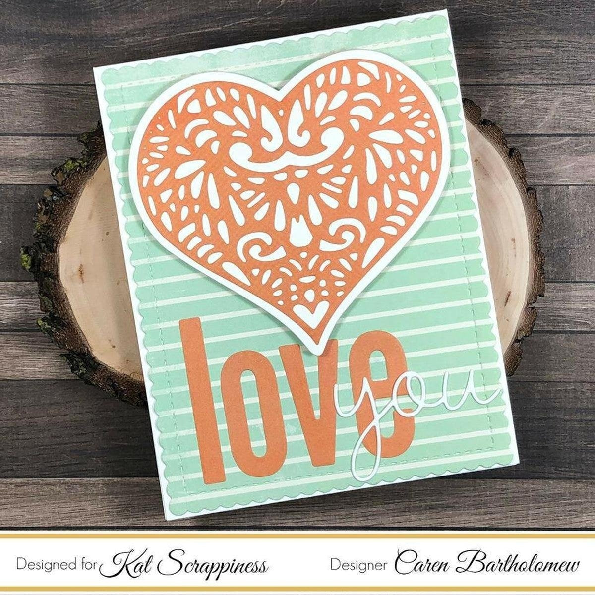 Lacy Layered Heart Dies by Kat Scrappiness - Kat Scrappiness