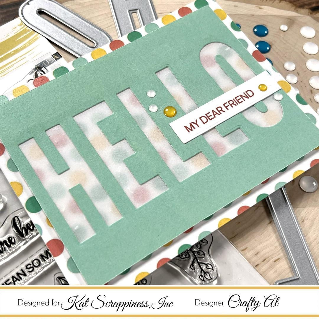 Condensed Uppercase Alphabet Craft Dies