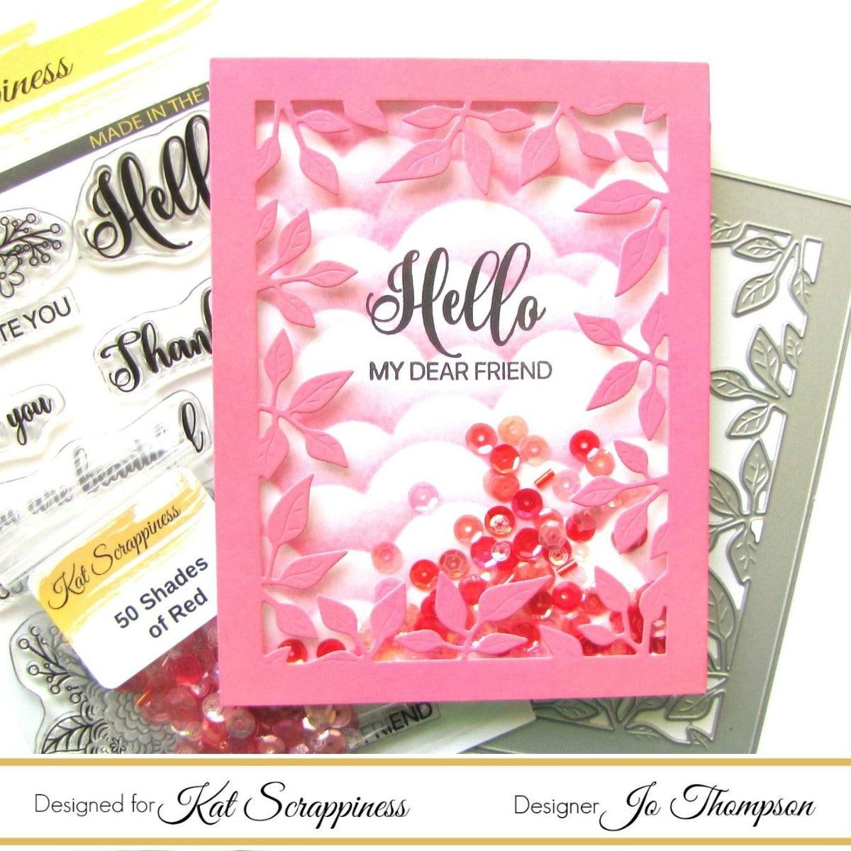 Foliage Frame Die by Kat Scrappiness - Kat Scrappiness