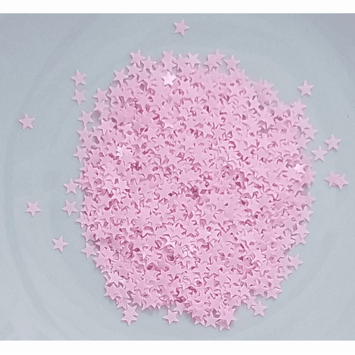 4mm Pink Solid Star Confetti - Kat Scrappiness