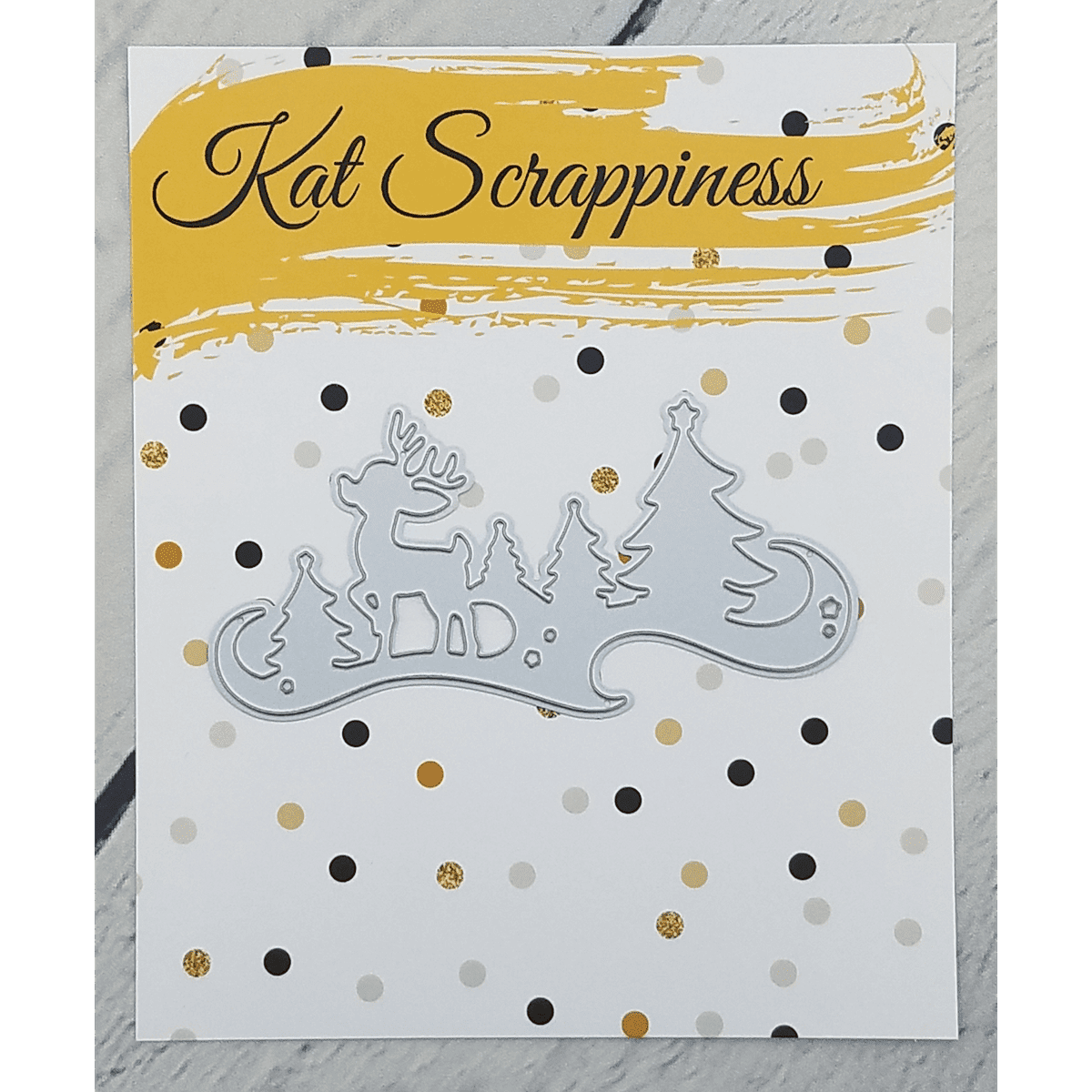 Woodland Reindeer Die by Kat Scrappiness - Kat Scrappiness