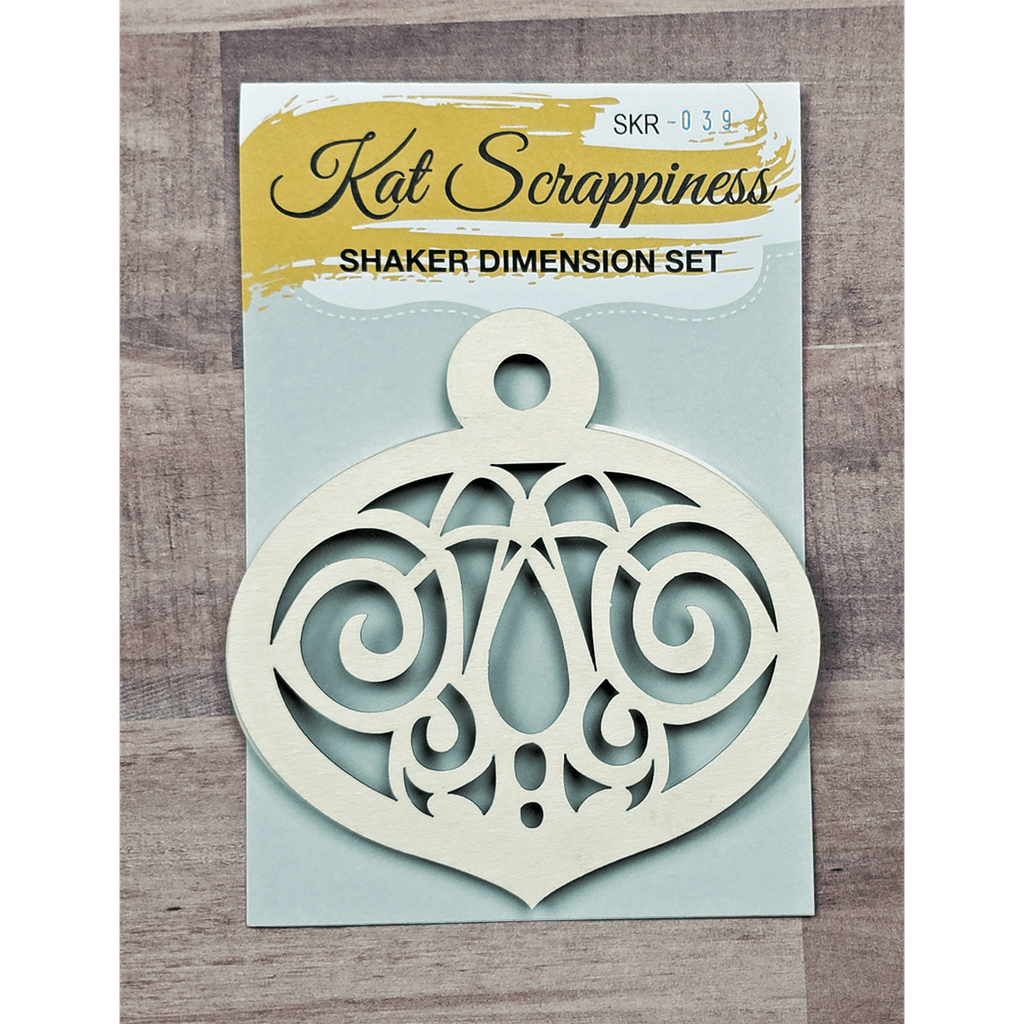 Ornate Christmas Ornament Shaker Card Kit by Kat Scrappiness - 039 - Kat Scrappiness