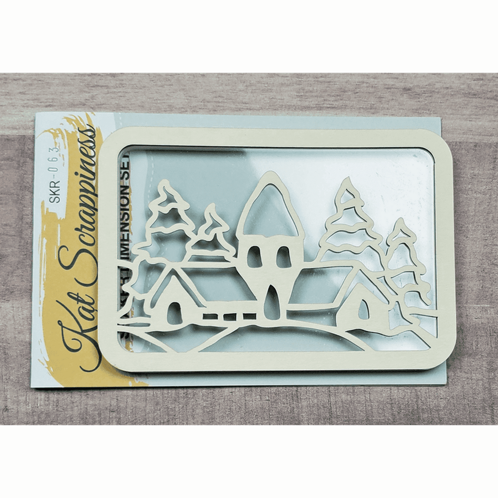 Winter Village Shaker Card Kit by Kat Scrappiness - 063 - Kat Scrappiness