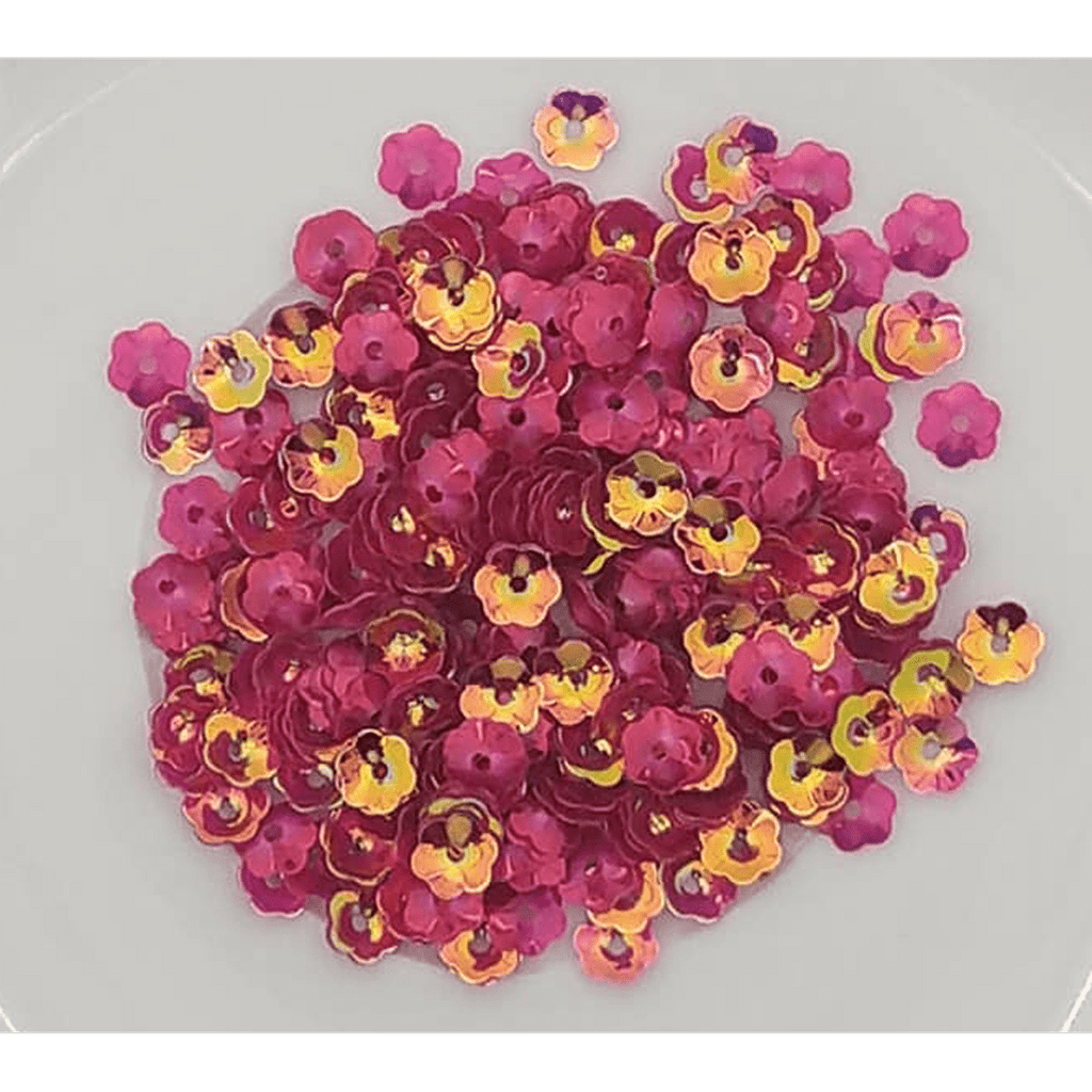 6mm Magenta AB Flower Blossom Sequins Shaker Card Fillers - Kat Scrappiness