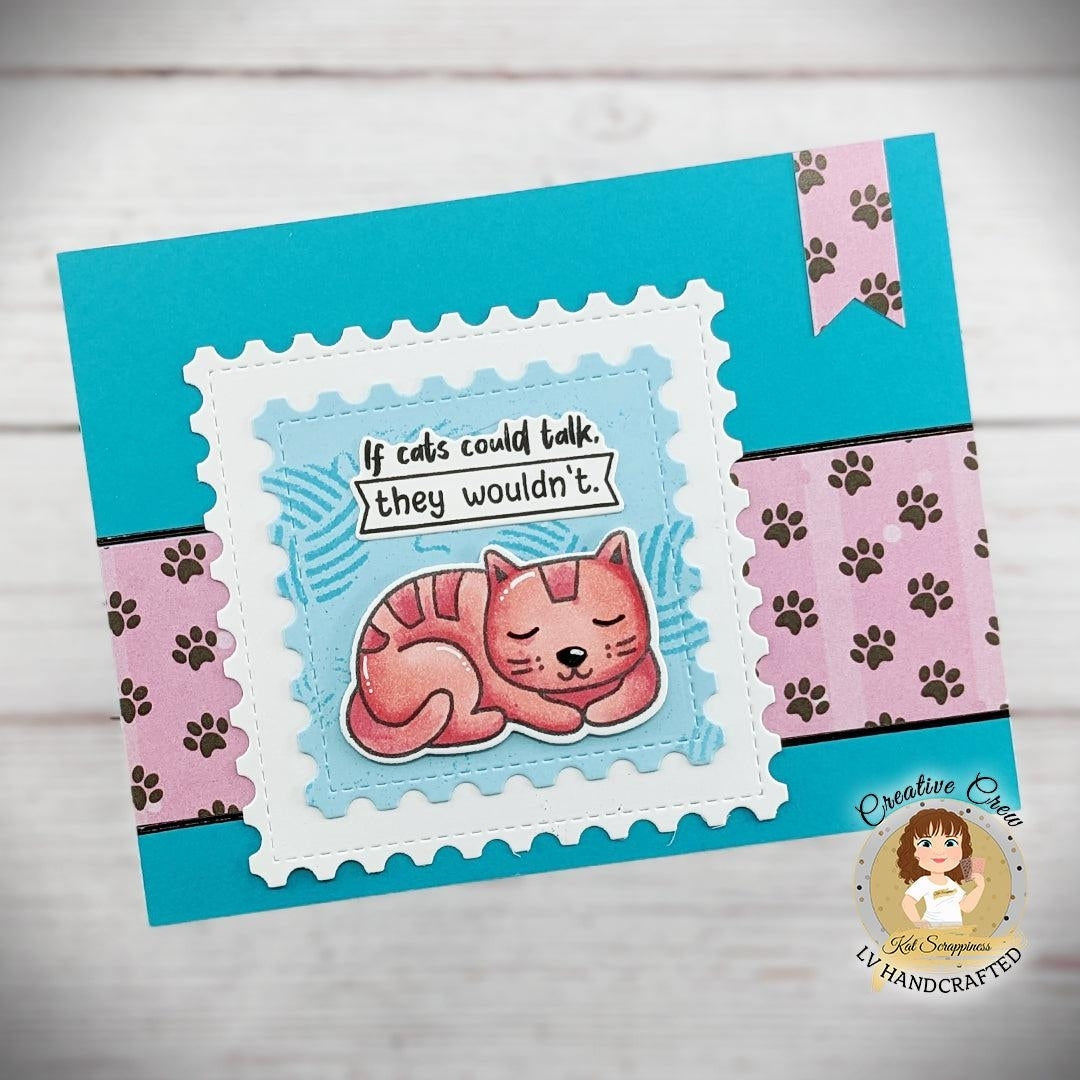 Pawsome Cats Sentiments Stamp Set