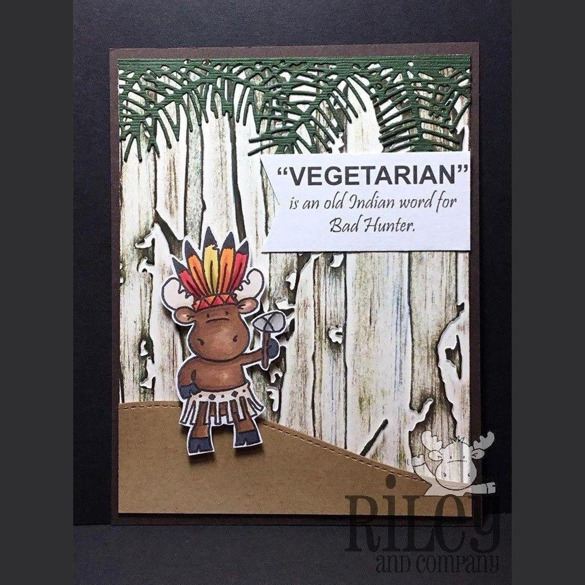 Vegetarian Cling Stamp by Riley & Co - Kat Scrappiness