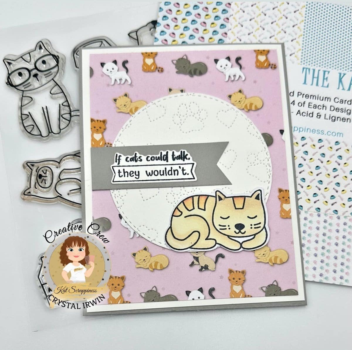 Pawsome Cats Sentiments Coordinating Craft Dies
