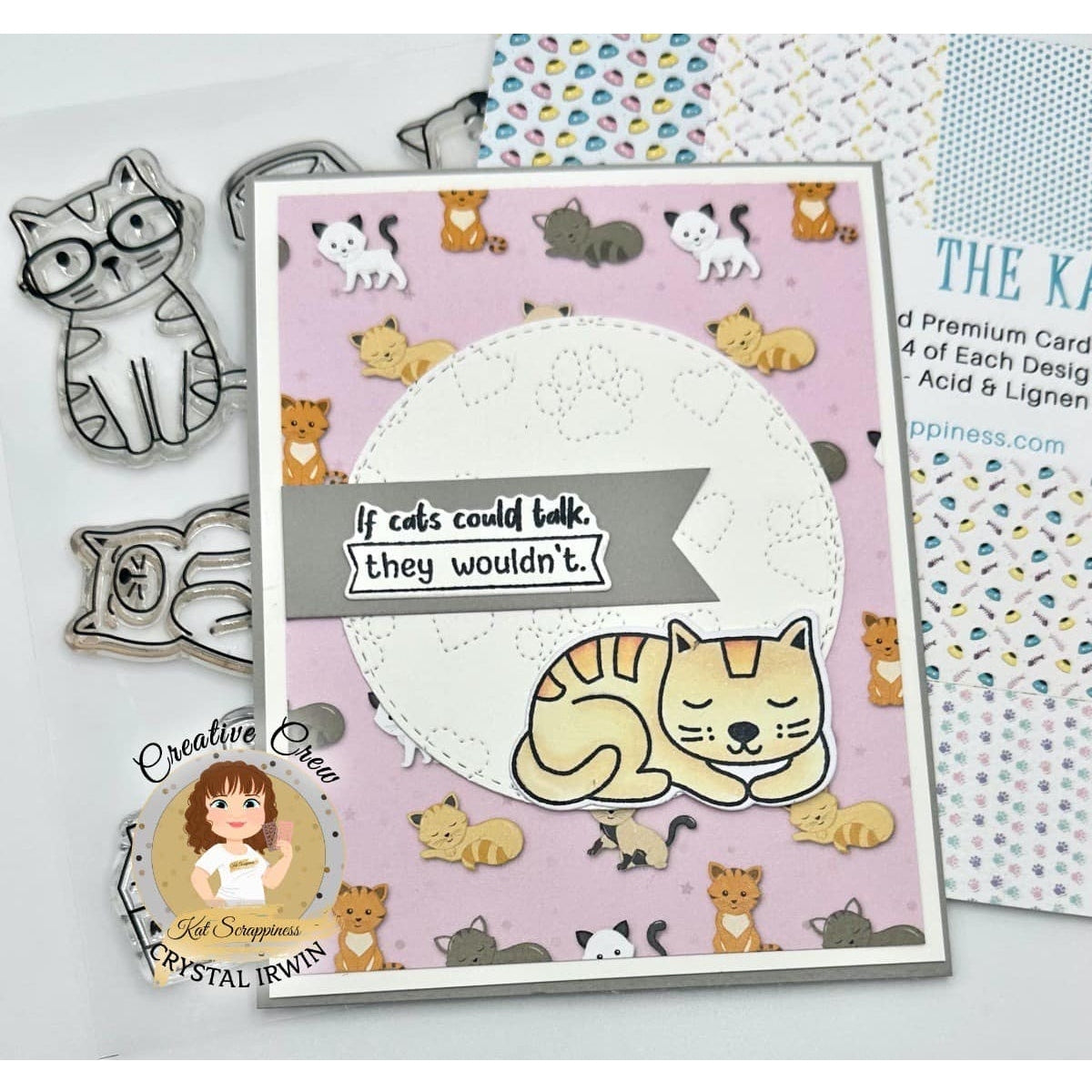 Pawsome Cats Sentiments Stamp Set