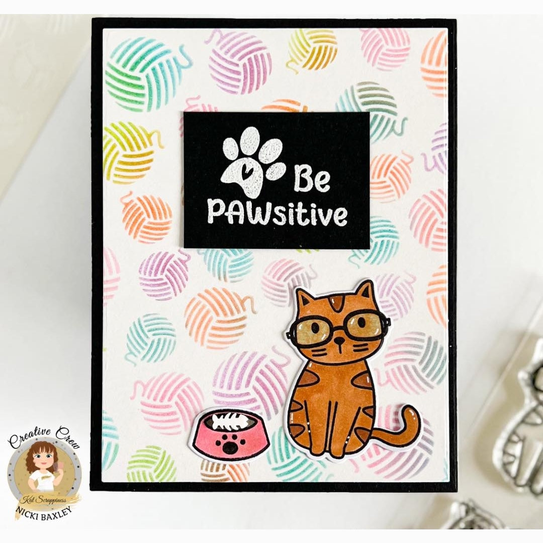 Pawsome Cats Sentiments Stamp Set