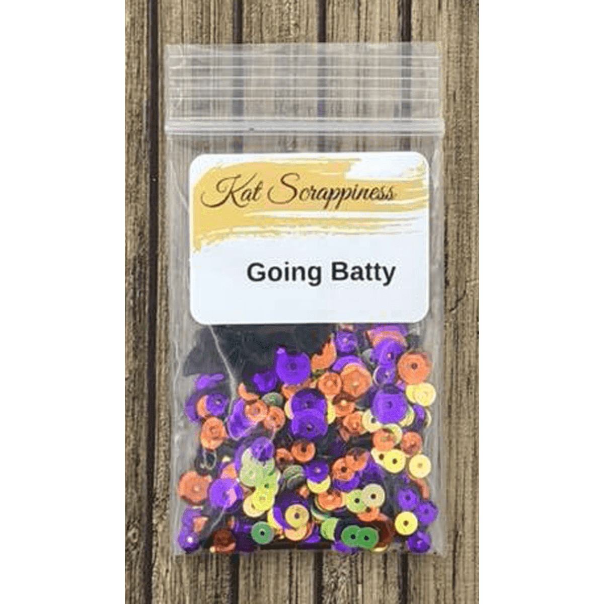 Going Batty Halloween Sequin Mix - Kat Scrappiness