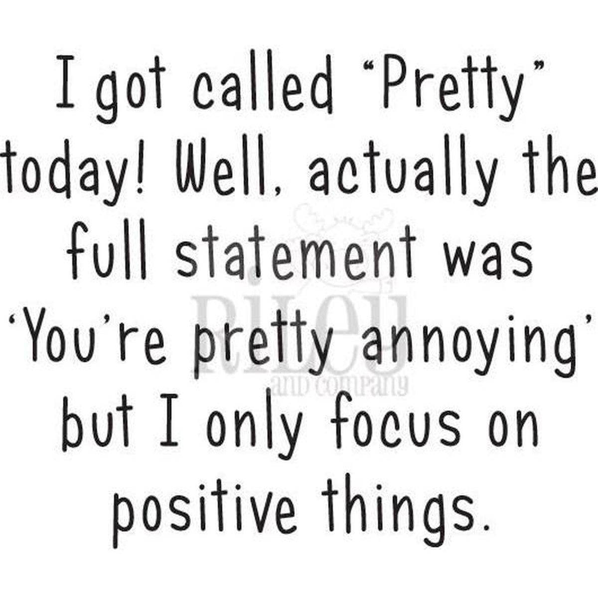 Pretty Annoying Cling Stamp by Riley & Co - Kat Scrappiness