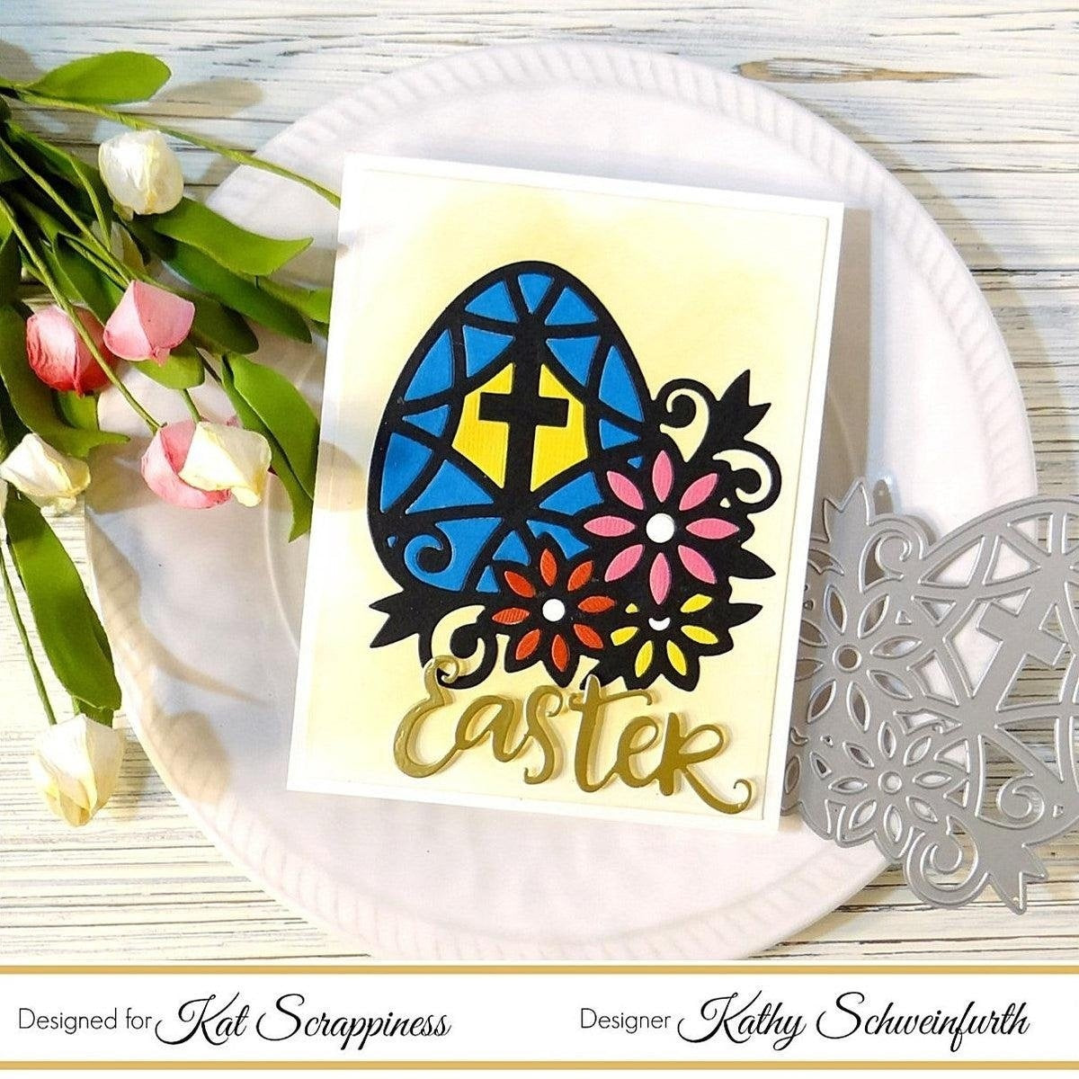 Faberge Egg with Cross Die by Kat Scrappiness - Kat Scrappiness