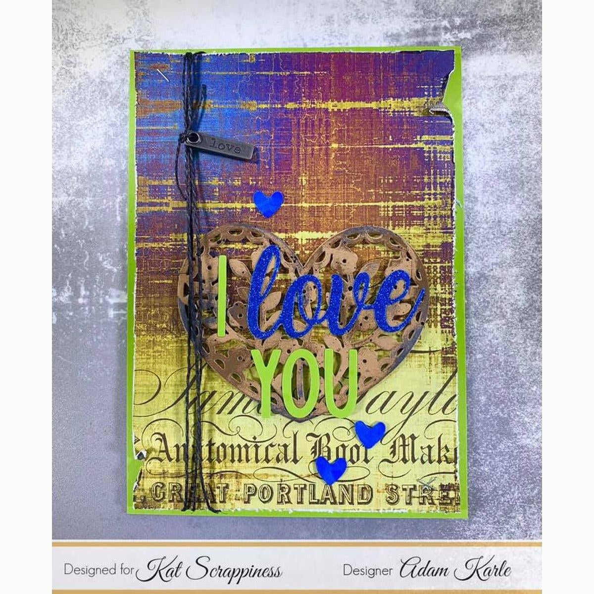 Dark Blue Heart Sprinkles by Kat Scrappiness - Kat Scrappiness