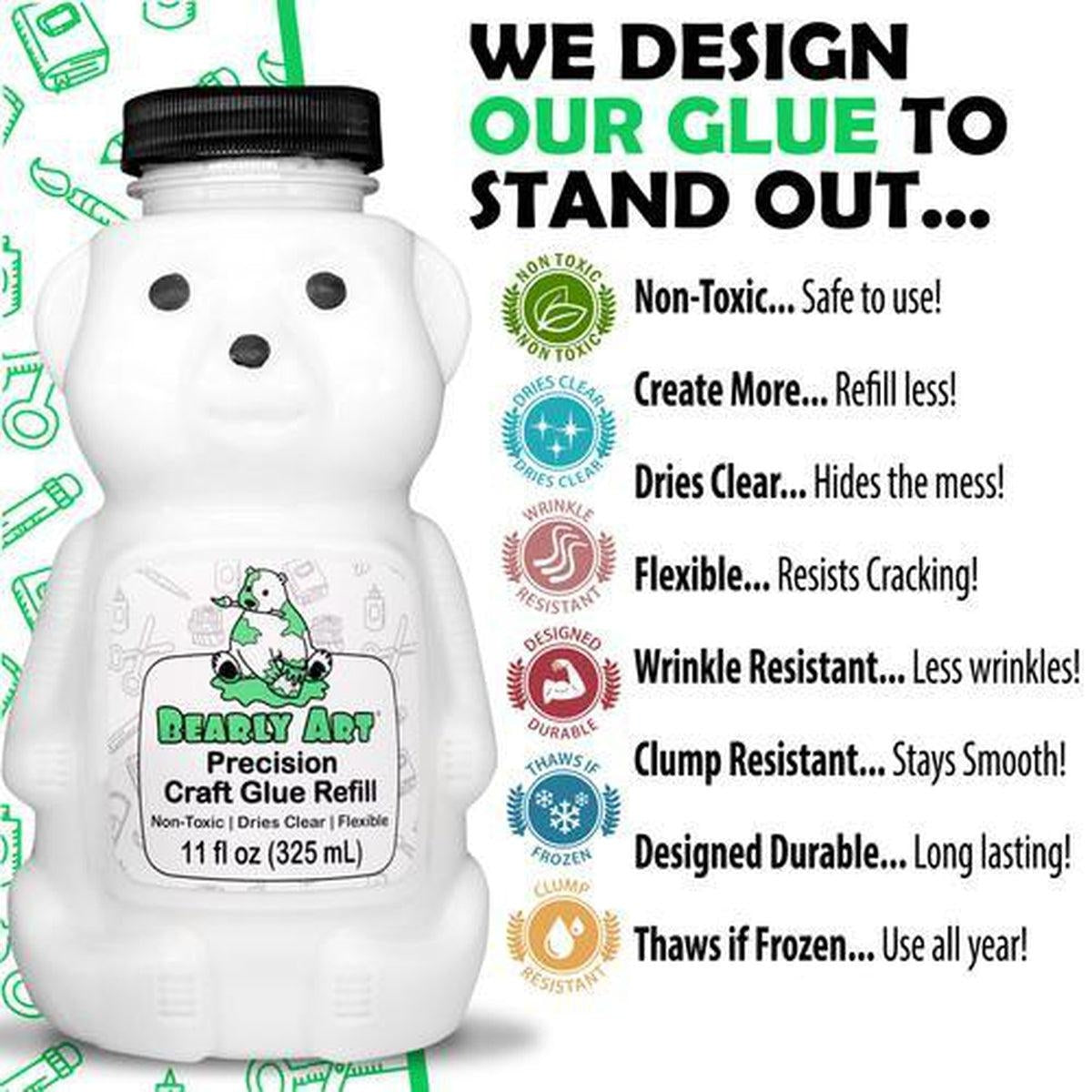 Bearly Art Precision Craft Glue - THE REFILL