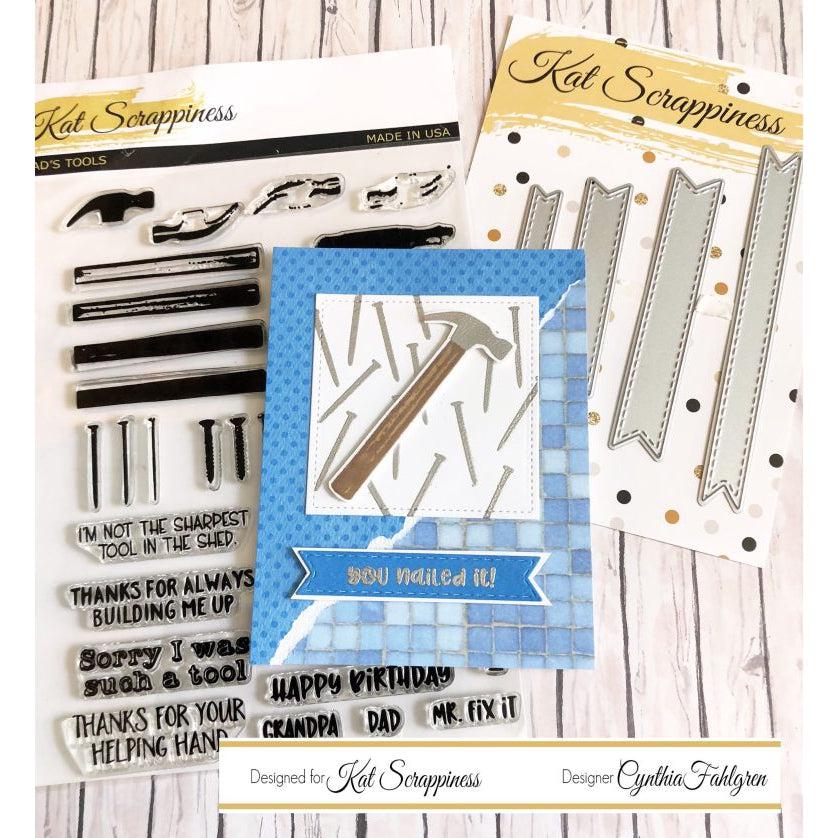Dad's Tools - 6"X8" Layered Stamp Set - CLEARANCE - RETIRING! - CLEARANCE!
