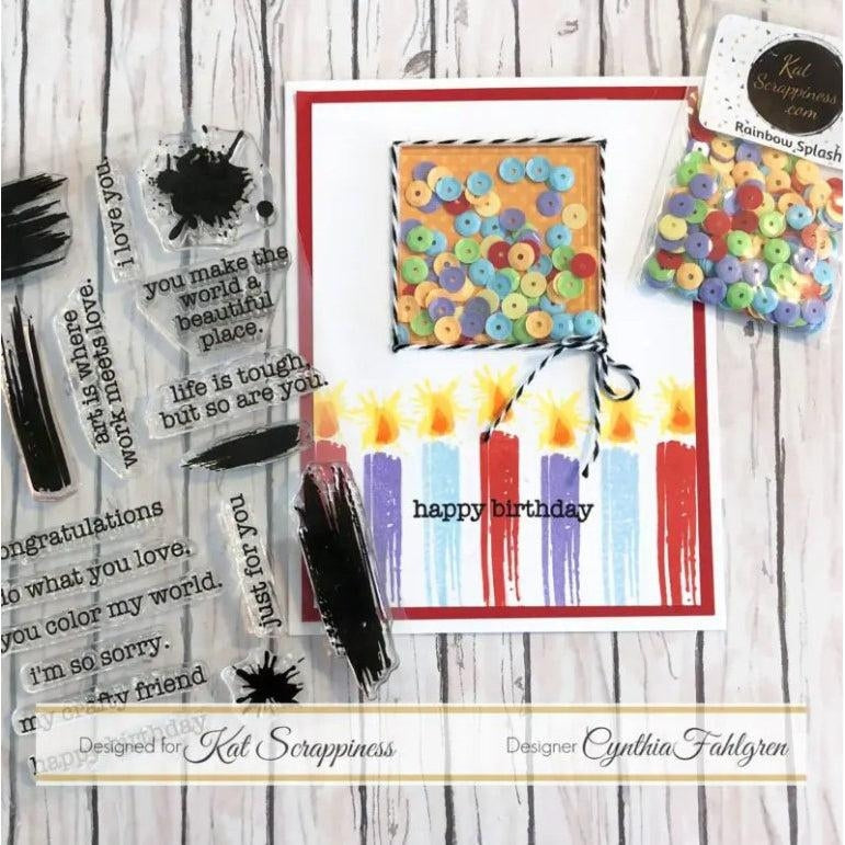 Rainbow Splash Sequin Mix - Kat Scrappiness