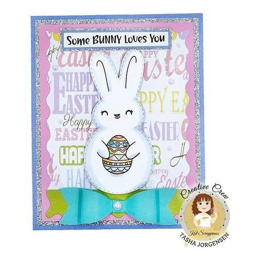Build a Bunny 4X6 Stamp Set - Coordinates with our Stitched Bunny Outline Dies!