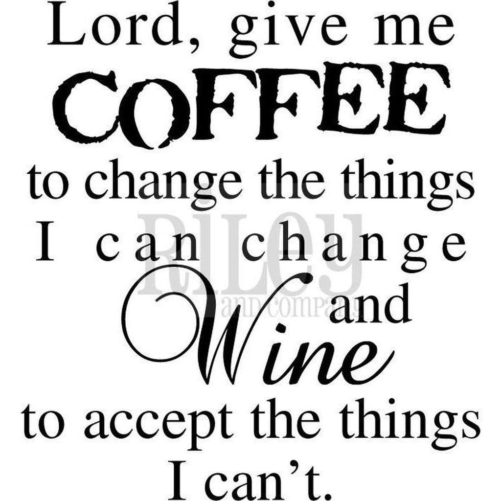 Coffee to Change the Things I Can Cling Stamp by Riley & Co - Kat Scrappiness