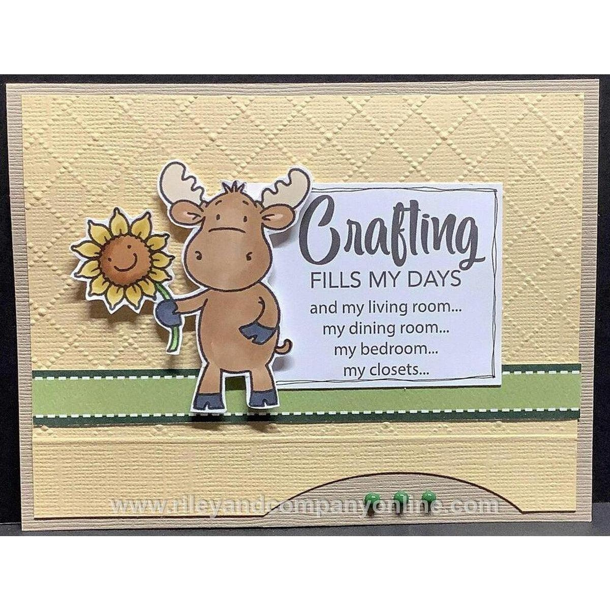 Crafting Fills My Days Cling Stamp by Riley & Co