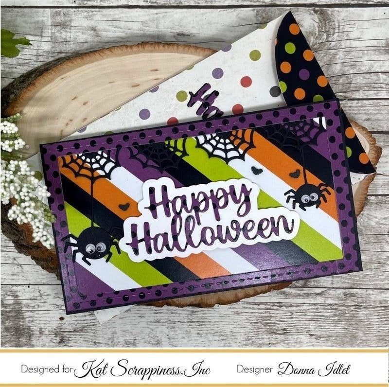 Happy Halloween Word Dies With Shadow