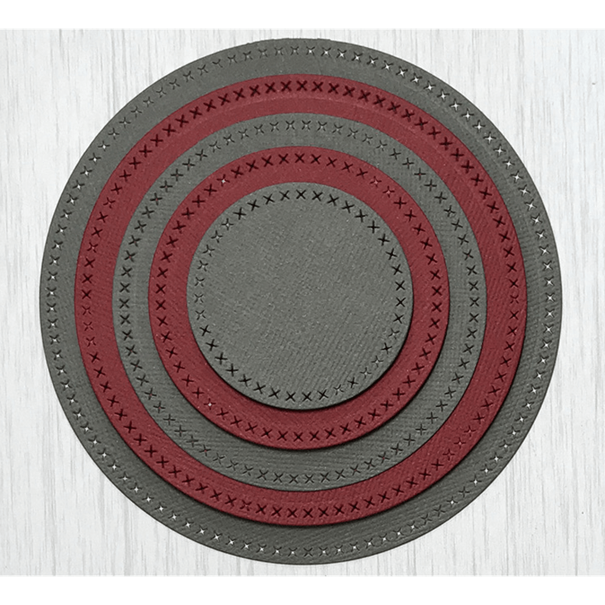 Cross Stitched Circle Dies by Kat Scrappiness - Kat Scrappiness