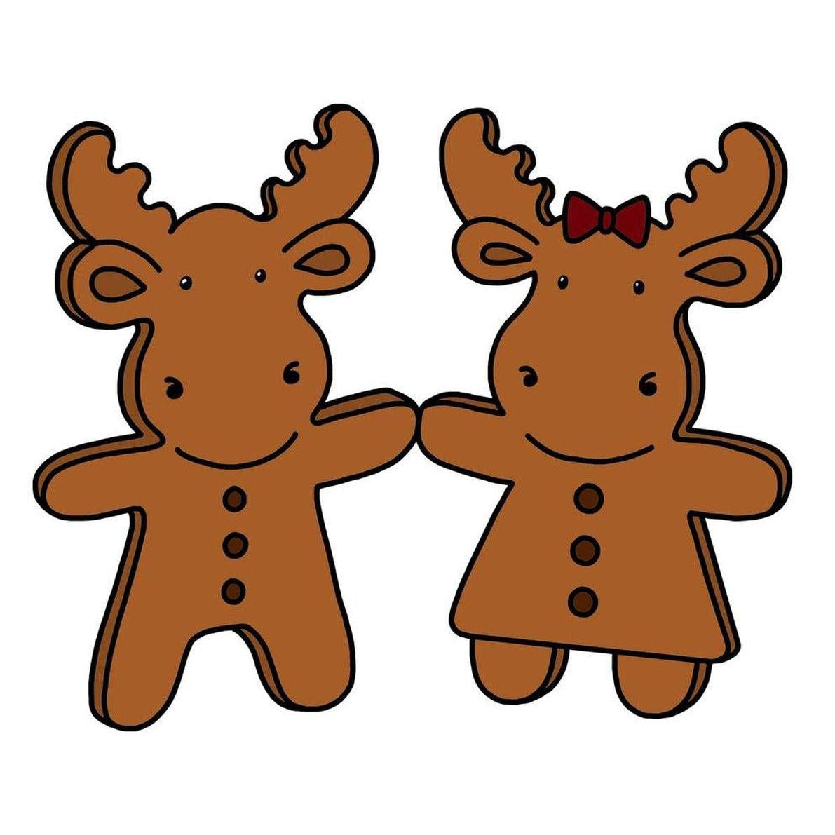 Gingerbread Riley & Sophie Cling Stamp by Riley & Co