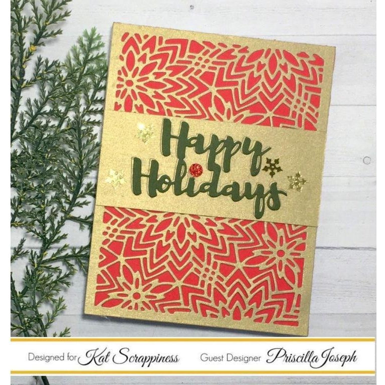 Fancy Floral Background Craft Die