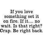 If You Love Something Cling Stamp by Riley & Co