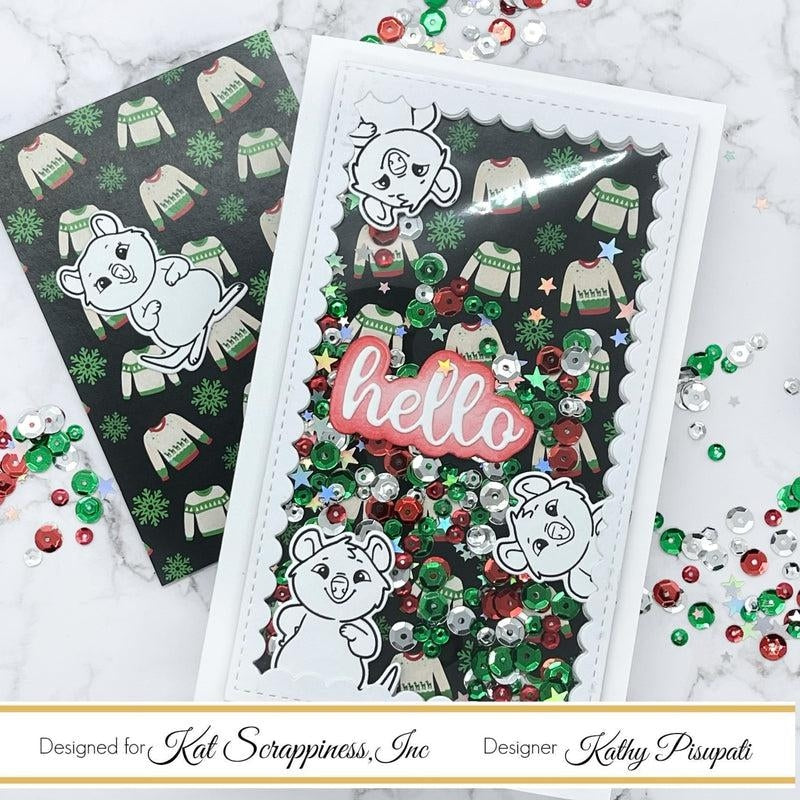 Ugly Sweater Slimline Paper PAD - CLEARANCE - RETIRING! - CLEARANCE!
