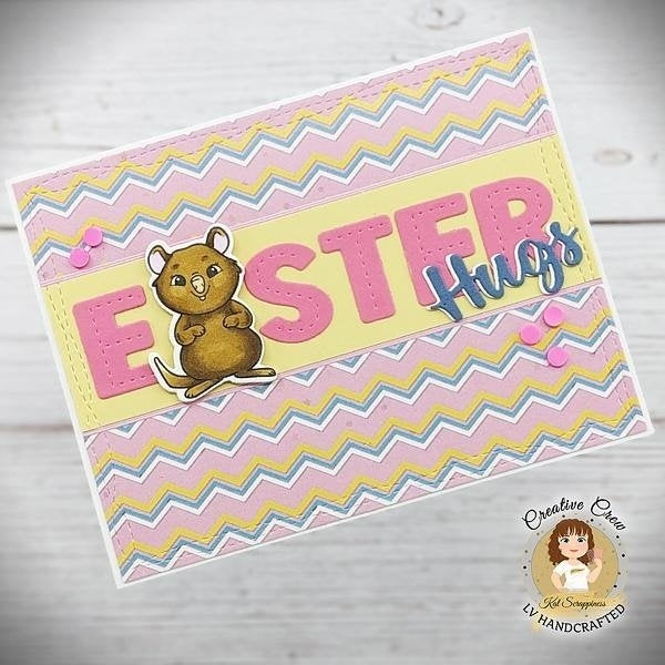 Stitched Uppercase Alphabet Craft Dies