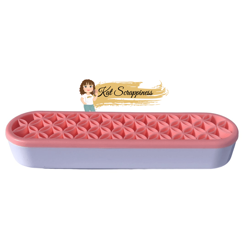 Silicone Tool Caddy | Blending Brush Holder | Pink & White
