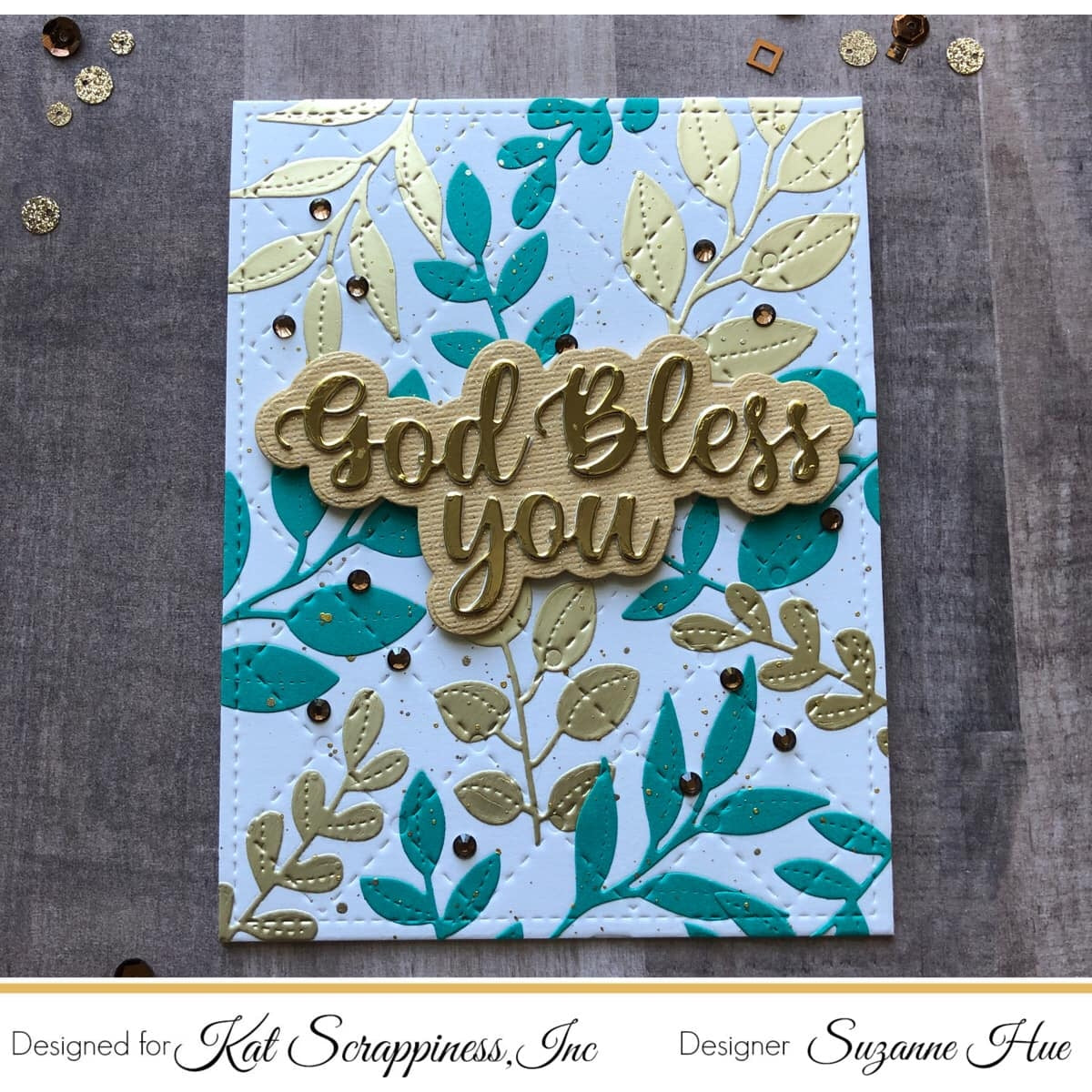 A2 Quilted Background Die