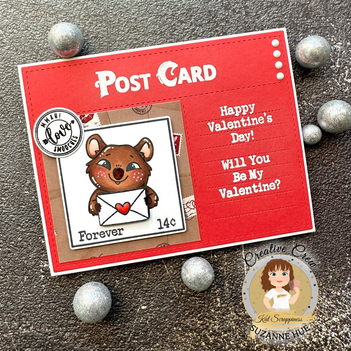 Be My Valentine 6x8 Stamp Set