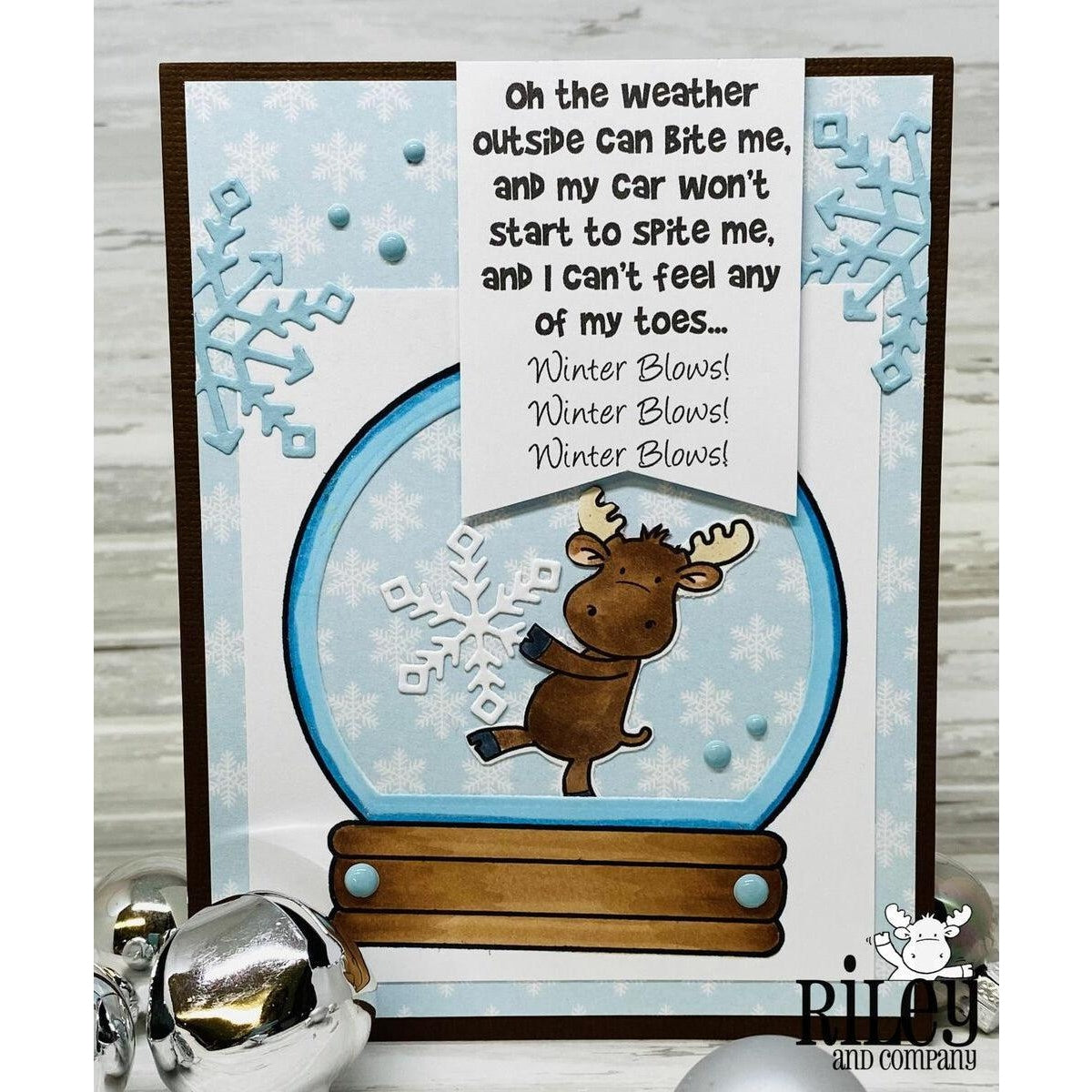 Winter Blows Stamp by Riley & Co