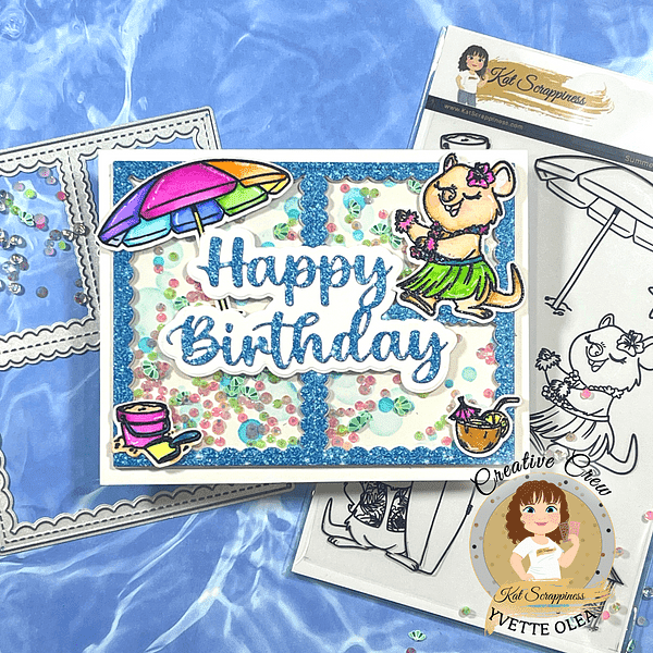 Stitched Scalloped Collage Frame Craft Die